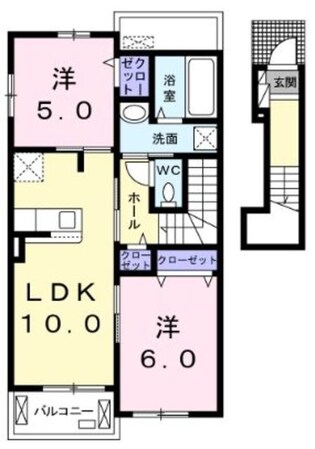 ドゥエル砧の物件間取画像